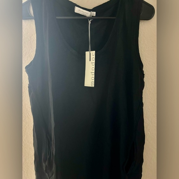 NWT Mododoc Black Scoop Neck Knee-Length Dress - Picture 3 of 4